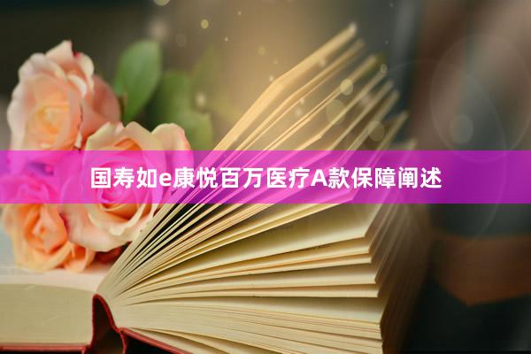 国寿如e康悦百万医疗A款保障阐述